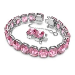 Swarovski Millenia Bracelet Octagon Cut, Pink, Rhodium Plated -Jewelry Store millenia bracelet octagon cut pink rhodium plated swarovski 5610363 2