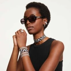 Swarovski Millenia Bracelet Octagon Cut, White, Rhodium Plated -Jewelry Store millenia bracelet octagon cut white rhodium plated swarovski 5618699 5