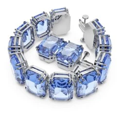 Swarovski Millenia Bracelet Oversized Crystals, Octagon Cut, Blue, Rhodium Plated -Jewelry Store millenia bracelet oversized crystals octagon cut blue rhodium plated swarovski 5638491 2