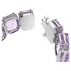 Swarovski Millenia Bracelet Oversized Crystals, Octagon Cut, Purple, Rhodium Plated -Jewelry Store millenia bracelet oversized crystals octagon cut purple rhodium plated swarovski 5638492 3
