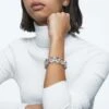 Swarovski Millenia Bracelet Oversized Crystals, Octagon Cut, White, Rhodium Plated -Jewelry Store millenia bracelet oversized crystals octagon cut white rhodium plated swarovski 5599192