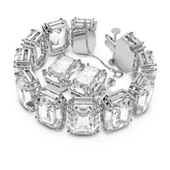 Swarovski Millenia Bracelet Oversized Crystals, Octagon Cut, White, Rhodium Plated -Jewelry Store millenia bracelet oversized crystals octagon cut white rhodium plated swarovski 5599192 2