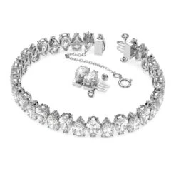 Swarovski Millenia Bracelet Pear Cut, White, Rhodium Plated -Jewelry Store millenia bracelet pear cut white rhodium plated swarovski 5598350 2