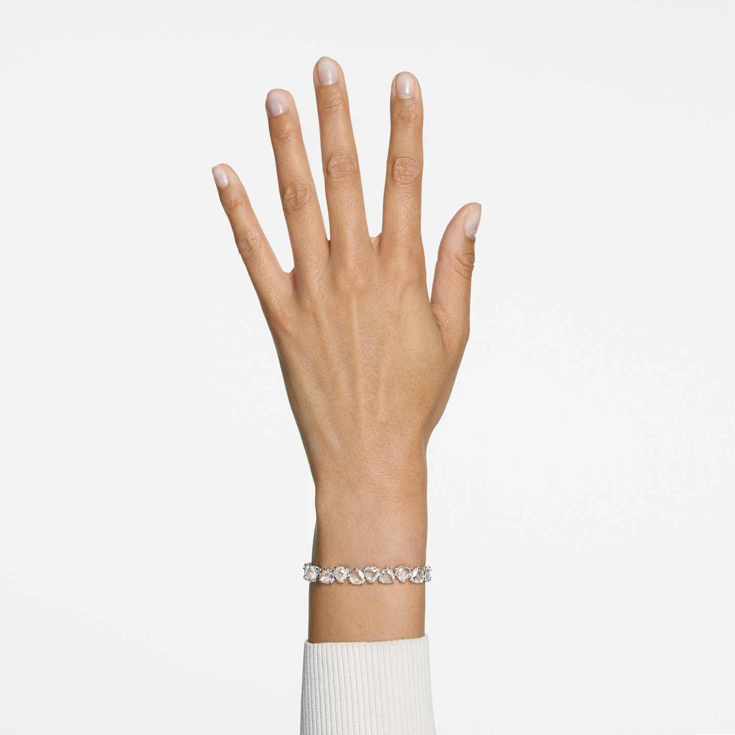 Swarovski Millenia Bracelet Trilliant Cut, White, Rhodium Plated 3 Swarovski Millenia Bracelet Trilliant Cut, White, Rhodium Plated
