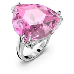 Swarovski Millenia Cocktail Ring Trilliant Cut, Pink, Rhodium Plated -Jewelry Store millenia cocktail ring trilliant cut pink rhodium plated swarovski 5614922 2