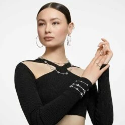 Swarovski Millenia Drop Earrings Octagon Cut, White, Rhodium Plated -Jewelry Store millenia drop earrings octagon cut white rhodium plated swarovski 5636569 5