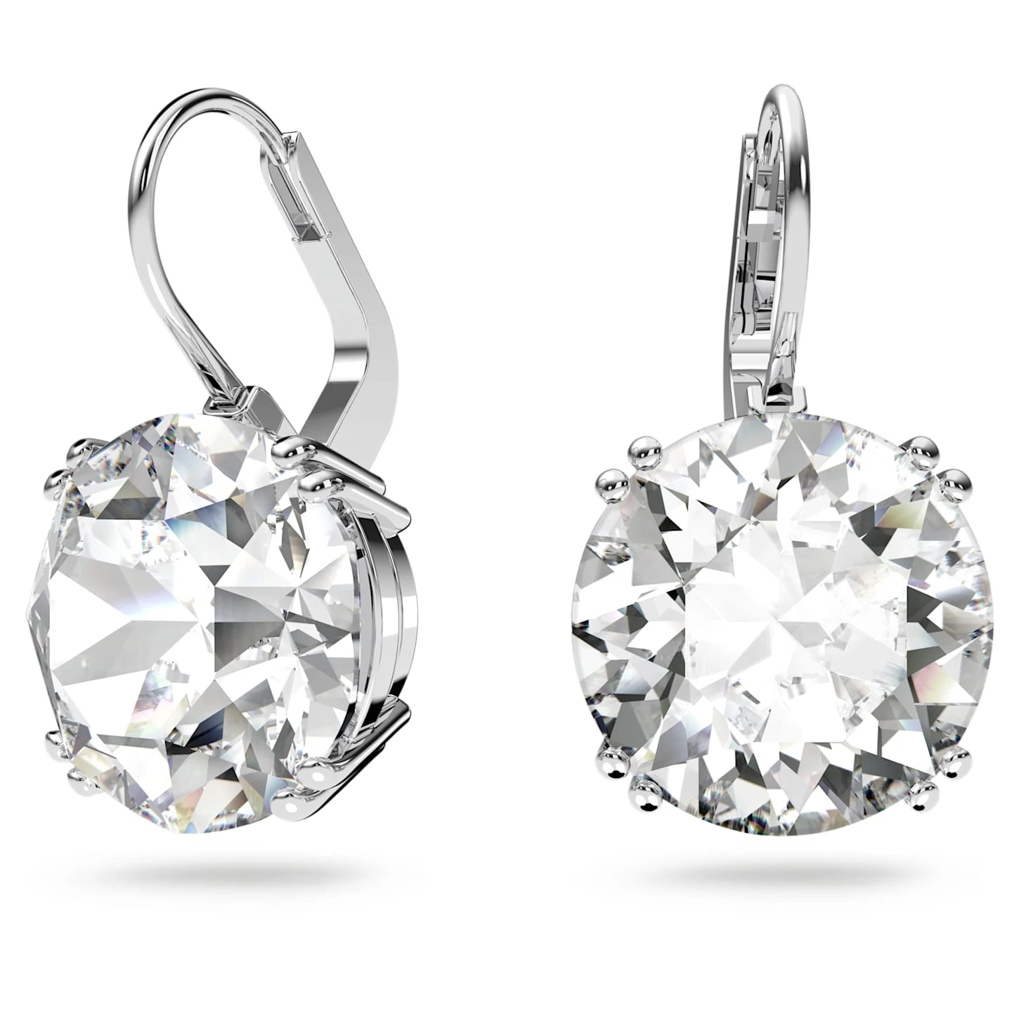 Swarovski Millenia Drop Earrings Round Cut, White, Rhodium Plated 4 Swarovski Millenia Drop Earrings Round Cut, White, Rhodium Plated - Image 2
