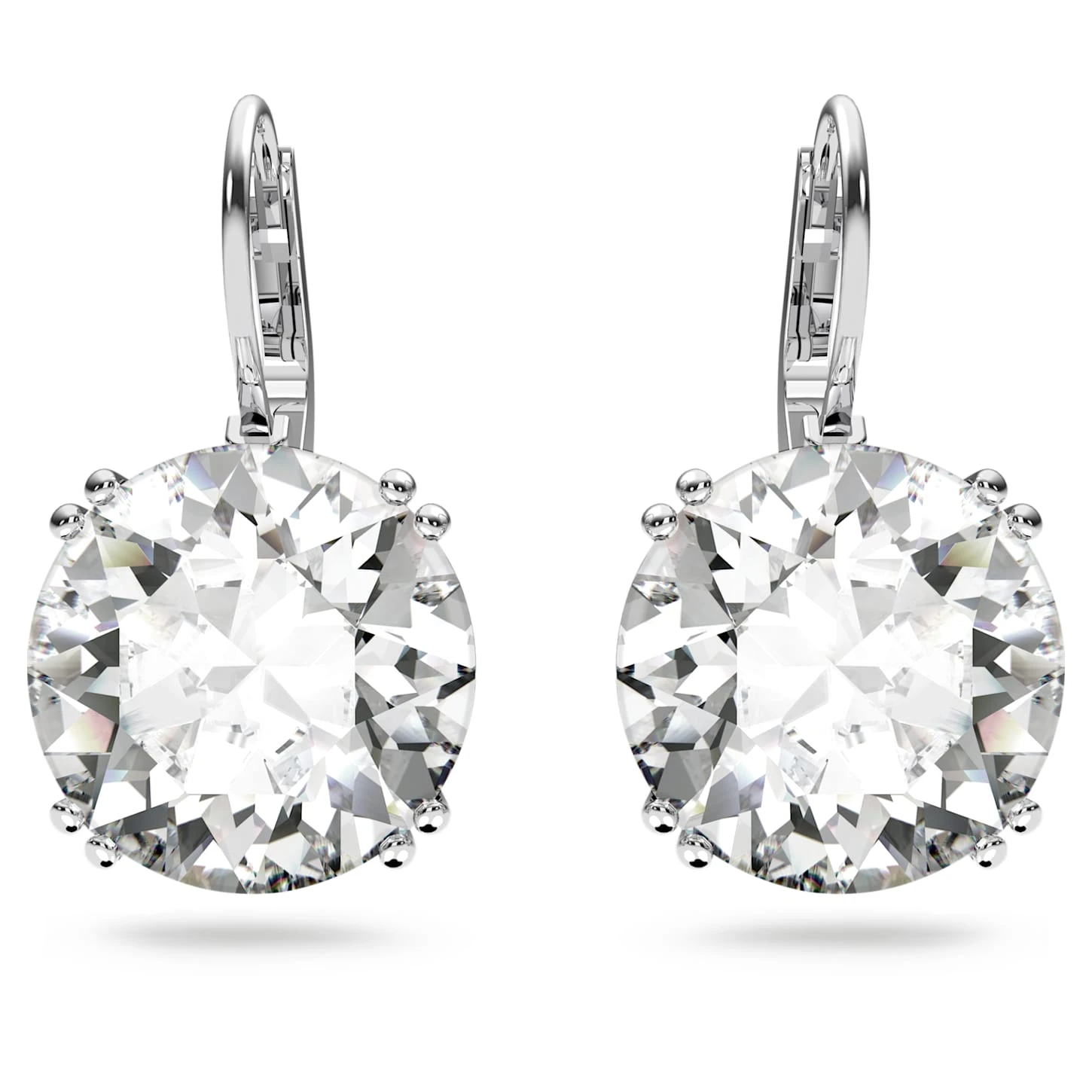 Swarovski Millenia Drop Earrings Round Cut, White, Rhodium Plated 5 Swarovski Millenia Drop Earrings Round Cut, White, Rhodium Plated - Image 3