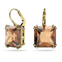 Swarovski Millenia Drop Earrings Square Cut, Brown, Gold-tone Plated 9 Swarovski Millenia Drop Earrings Square Cut, Brown, Gold-tone Plated -Jewelry Store millenia drop earrings square cut brown gold tone plated swarovski 5619494 2