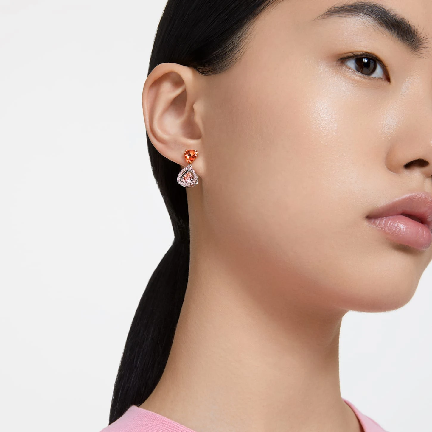 Swarovski Millenia Drop Earrings Trilliant Cut, Multicolored, Mixed Metal Finish 3 Swarovski Millenia Drop Earrings Trilliant Cut, Multicolored, Mixed Metal Finish