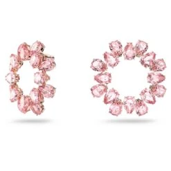 Swarovski Millenia Hoop Earrings Pear Cut, Pink, Rose Gold-tone Plated -Jewelry Store millenia hoop earrings pear cut pink rose gold tone plated swarovski 5614932 2