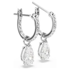Swarovski Millenia Hoop Earrings Pear Cut, White, Rhodium Plated 10 Swarovski Millenia Hoop Earrings Pear Cut, White, Rhodium Plated -Jewelry Store millenia hoop earrings pear cut white rhodium plated swarovski 5636716 3