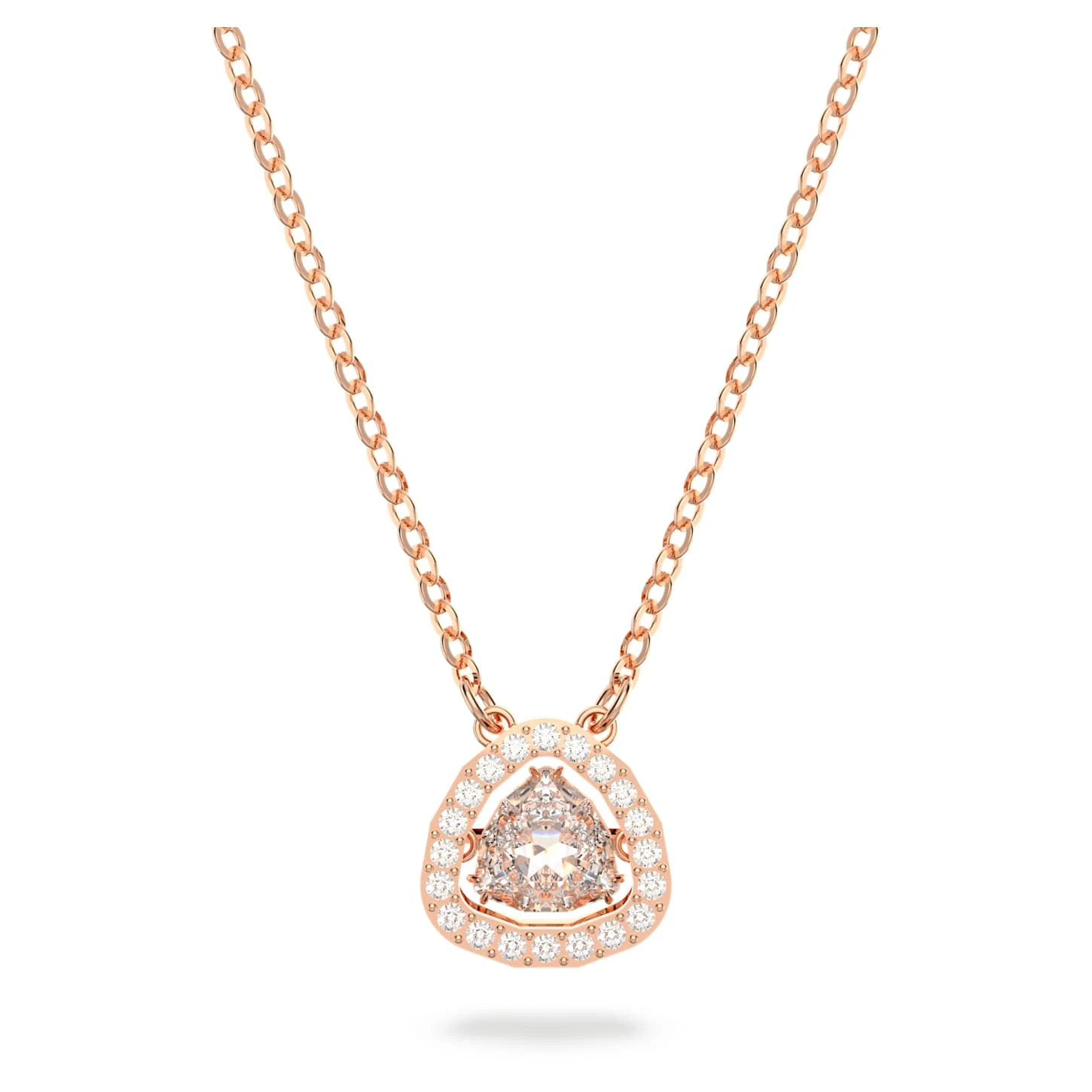 Swarovski Millenia Necklace Trilliant Cut, White, Rose Gold-tone Plated 4 Swarovski Millenia Necklace Trilliant Cut, White, Rose Gold-tone Plated - Image 2