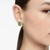 Swarovski Millenia Stud Earrings Octagon Cut, Green, Gold-tone Plated -Jewelry Store millenia stud earrings octagon cut green gold tone plated swarovski 5638489