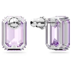 Swarovski Millenia Stud Earrings Octagon Cut, Purple, Rhodium Plated 13 Swarovski Millenia Stud Earrings Octagon Cut, Purple, Rhodium Plated -Jewelry Store millenia stud earrings octagon cut purple rhodium plated swarovski 5638493 4