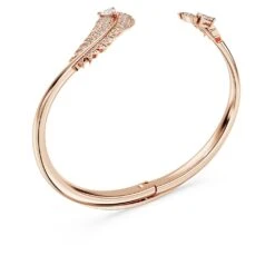Swarovski Nice Bangle Feather, White, Rose Gold-tone Plated 10 Swarovski Nice Bangle Feather, White, Rose Gold-tone Plated -Jewelry Store nice bangle feather white rose gold tone plated swarovski 5663477 3