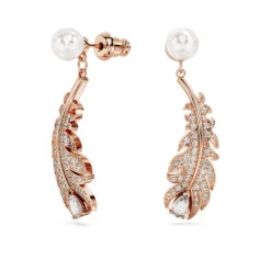 Swarovski Nice Drop Earrings Mixed Cuts, Feather, White, Rose Gold-tone Plated 9 Swarovski Nice Drop Earrings Mixed Cuts, Feather, White, Rose Gold-tone Plated -Jewelry Store nice drop earrings mixed cuts feather white rose gold tone plated swarovski 5663487 2