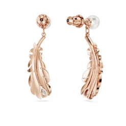 Swarovski Nice Drop Earrings Mixed Cuts, Feather, White, Rose Gold-tone Plated 11 Swarovski Nice Drop Earrings Mixed Cuts, Feather, White, Rose Gold-tone Plated -Jewelry Store nice drop earrings mixed cuts feather white rose gold tone plated swarovski 5663487 4