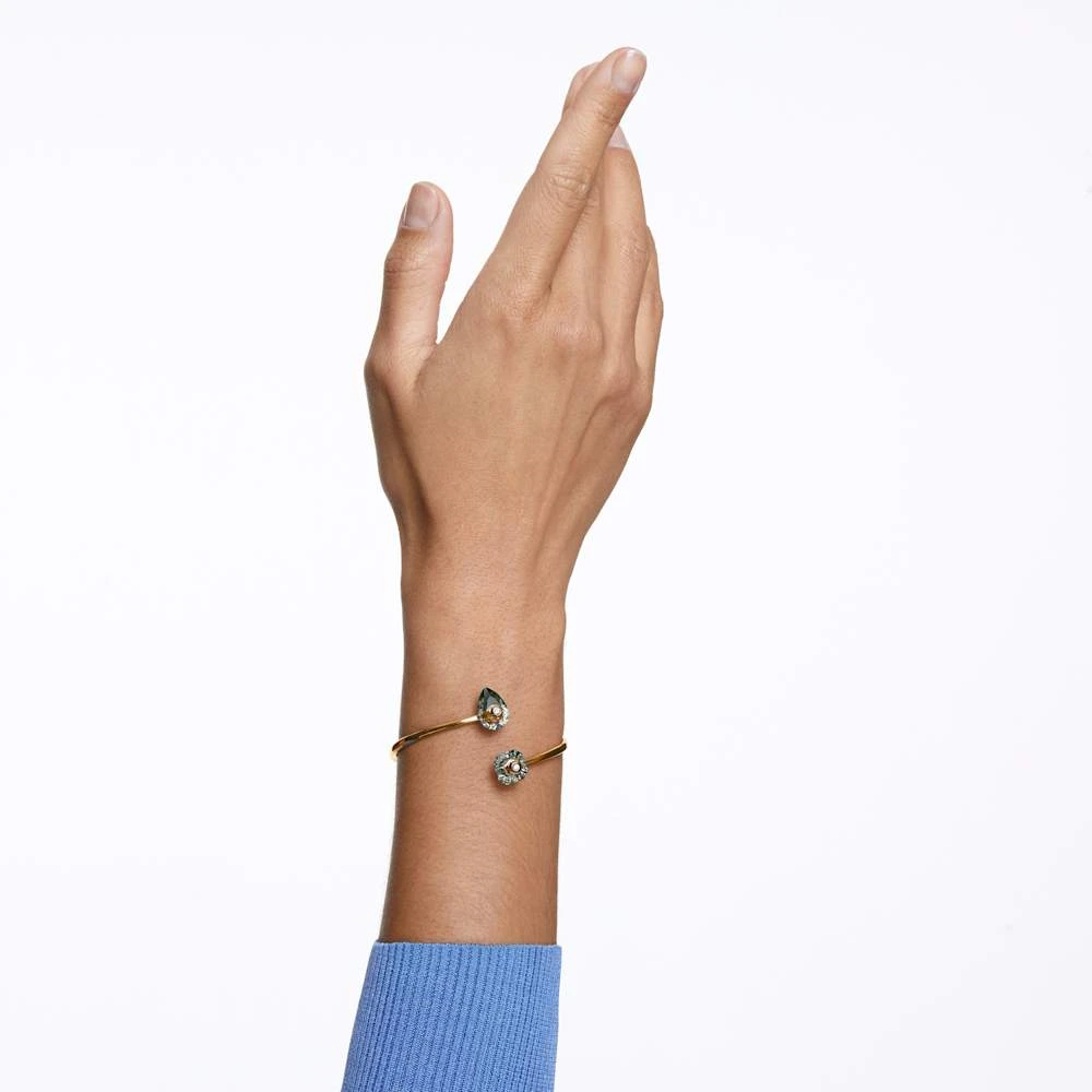 Swarovski Numina Bangle Mixed Cuts, Gray, Gold-tone Plated 7 Swarovski Numina Bangle Mixed Cuts, Gray, Gold-tone Plated - Image 5