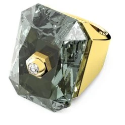 Swarovski Numina Cocktail Ring Octagon Cut, Gray, Gold-tone Plated -Jewelry Store numina cocktail ring octagon cut gray gold tone plated swarovski 5613546 1