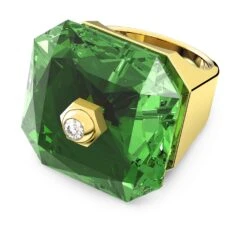 Swarovski Numina Cocktail Ring Octagon Cut, Green, Gold-tone Plated -Jewelry Store numina cocktail ring octagon cut green gold tone plated swarovski 5613538 1