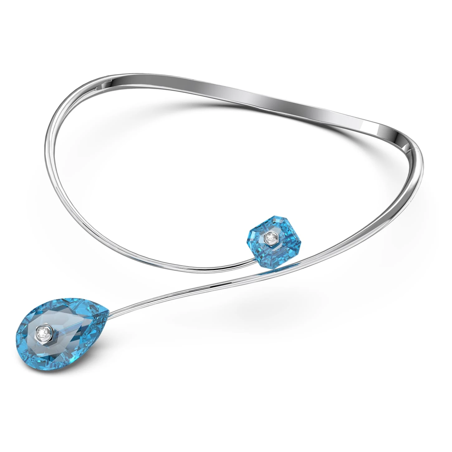 Swarovski Numina Necklace Blue, Rhodium Plated 5 Swarovski Numina Necklace Blue, Rhodium Plated - Image 3
