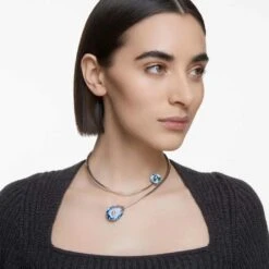 Swarovski Numina Necklace Blue, Rhodium Plated 11 Swarovski Numina Necklace Blue, Rhodium Plated -Jewelry Store numina necklace blue rhodium plated swarovski 5625314 3