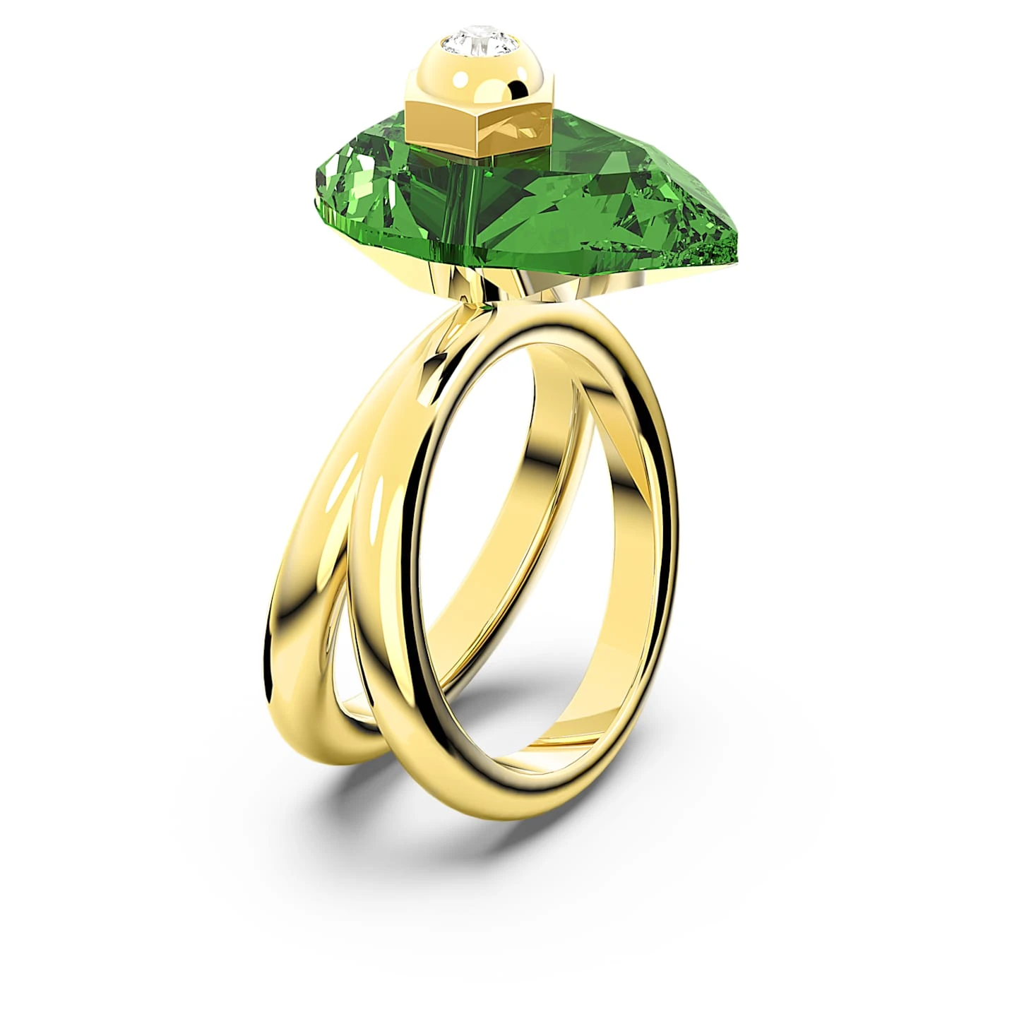 Swarovski Numina Ring Pear Cut, Green, Gold-tone Plated 5 Swarovski Numina Ring Pear Cut, Green, Gold-tone Plated - Image 3