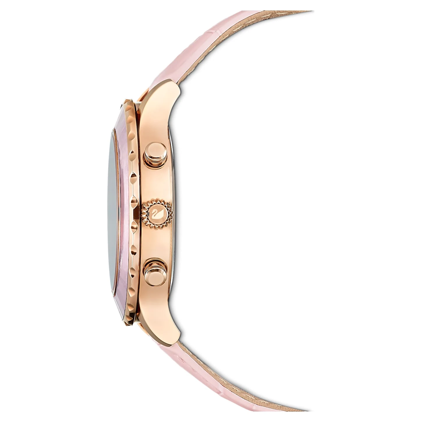 Swarovski Octea Lux Chrono Watch Swiss Made, Leather Strap, Pink, Rose Gold-tone Finish 5 Swarovski Octea Lux Chrono Watch Swiss Made, Leather Strap, Pink, Rose Gold-tone Finish - Image 3