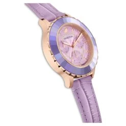 Swarovski Octea Lux Chrono Watch Swiss Made, Leather Strap, Purple, Rose Gold-tone Finish 14 Swarovski Octea Lux Chrono Watch Swiss Made, Leather Strap, Purple, Rose Gold-tone Finish -Jewelry Store octea lux chrono watch swiss made leather strap purple rose gold tone finish swarovski 5632263 5