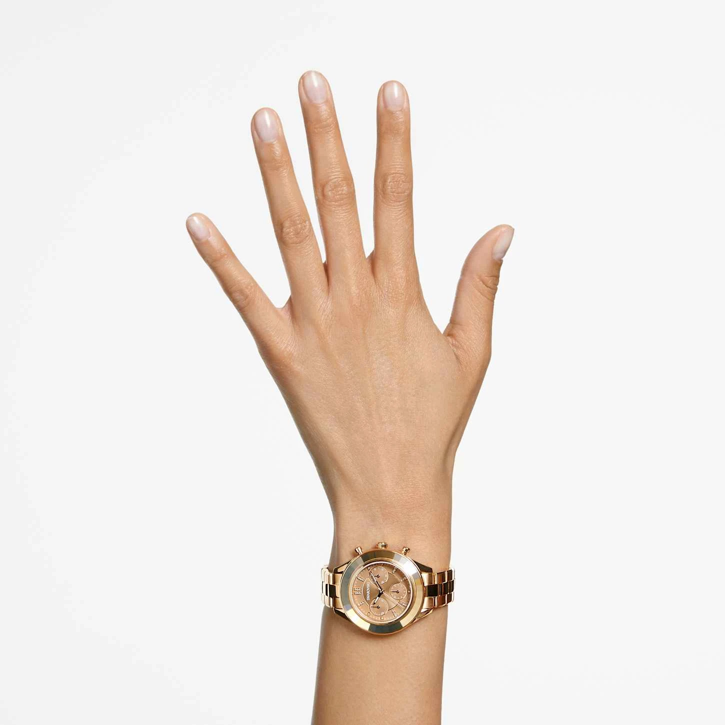 Swarovski Octea Lux Sport Watch Swiss Made, Metal Bracelet, Brown, Gold-tone Finish 3 Swarovski Octea Lux Sport Watch Swiss Made, Metal Bracelet, Brown, Gold-tone Finish