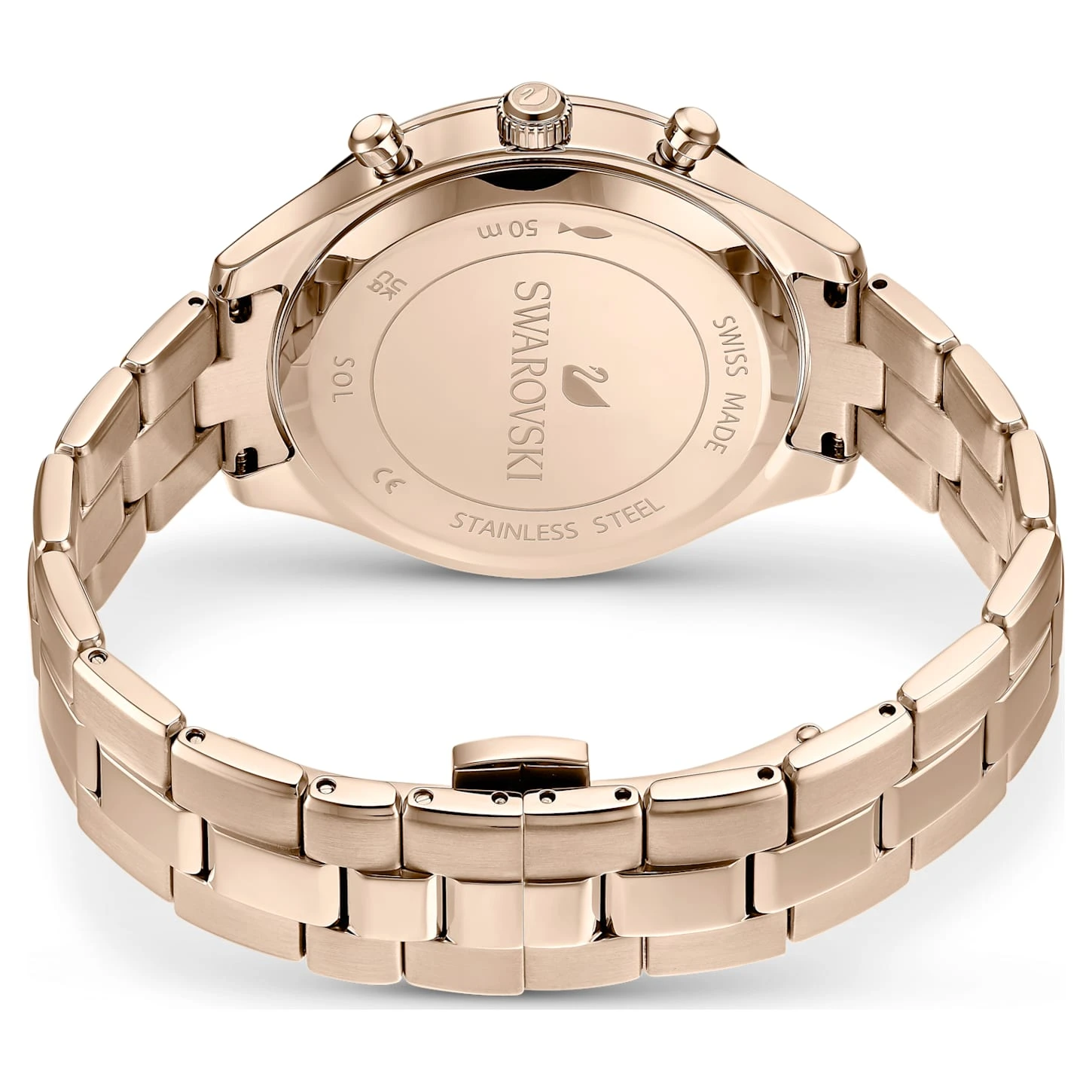 Swarovski Octea Lux Sport Watch Swiss Made, Metal Bracelet, Gold Tone, Champagne Gold-tone Finish 6 Swarovski Octea Lux Sport Watch Swiss Made, Metal Bracelet, Gold Tone, Champagne Gold-tone Finish - Image 4