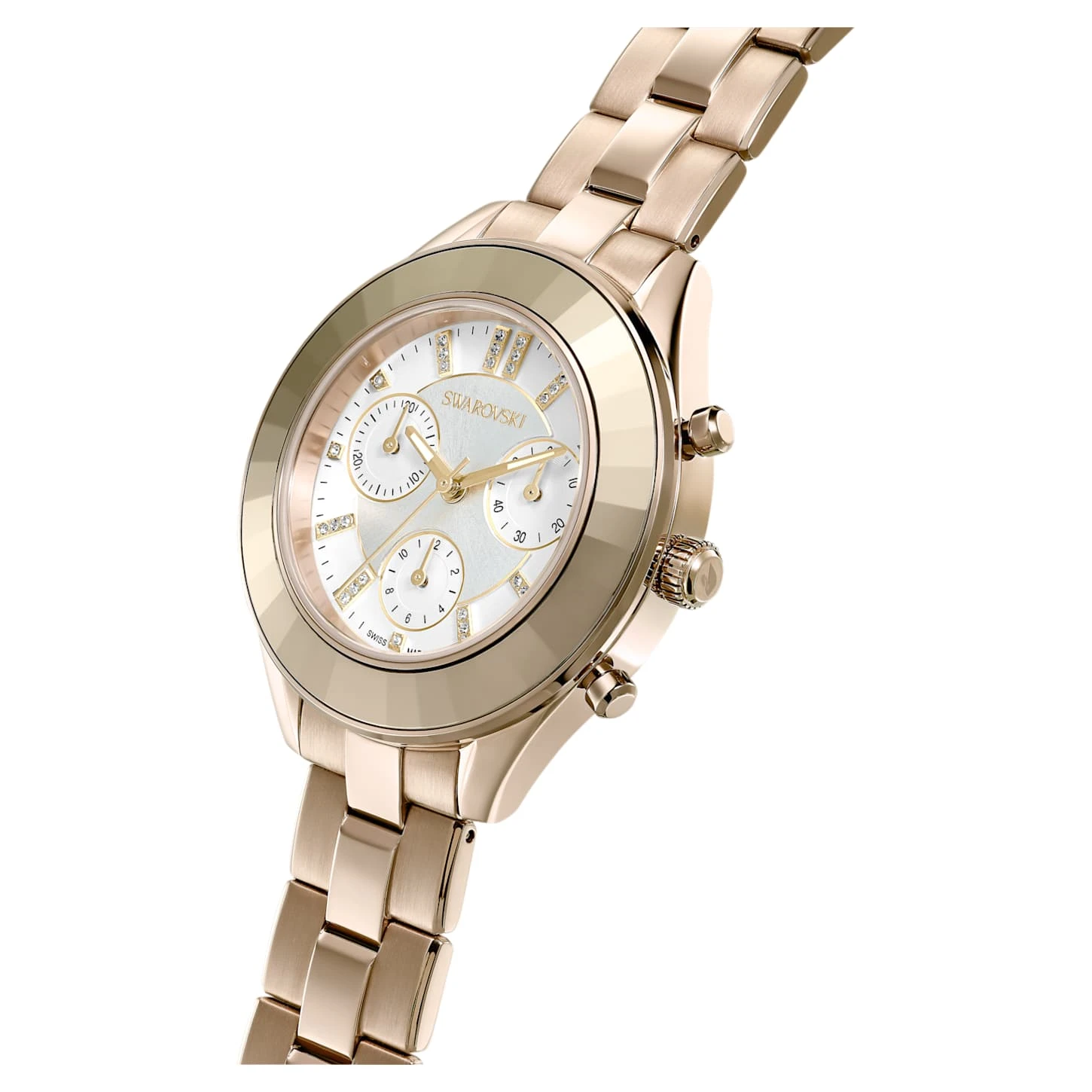 Swarovski Octea Lux Sport Watch Swiss Made, Metal Bracelet, Gold Tone, Champagne Gold-tone Finish 7 Swarovski Octea Lux Sport Watch Swiss Made, Metal Bracelet, Gold Tone, Champagne Gold-tone Finish - Image 5
