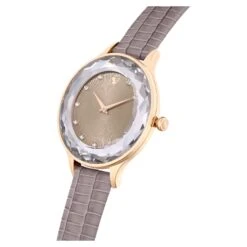 Swarovski Octea Nova Watch Swiss Made, Leather Strap, Beige, Rose Gold-tone Finish -Jewelry Store octea nova watch swiss made leather strap beige rose gold tone finish swarovski 5649999 4