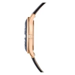 Swarovski Octea Nova Watch Swiss Made, Leather Strap, Black, Rose Gold-tone Finish -Jewelry Store octea nova watch swiss made leather strap black rose gold tone finish swarovski 5650033 6