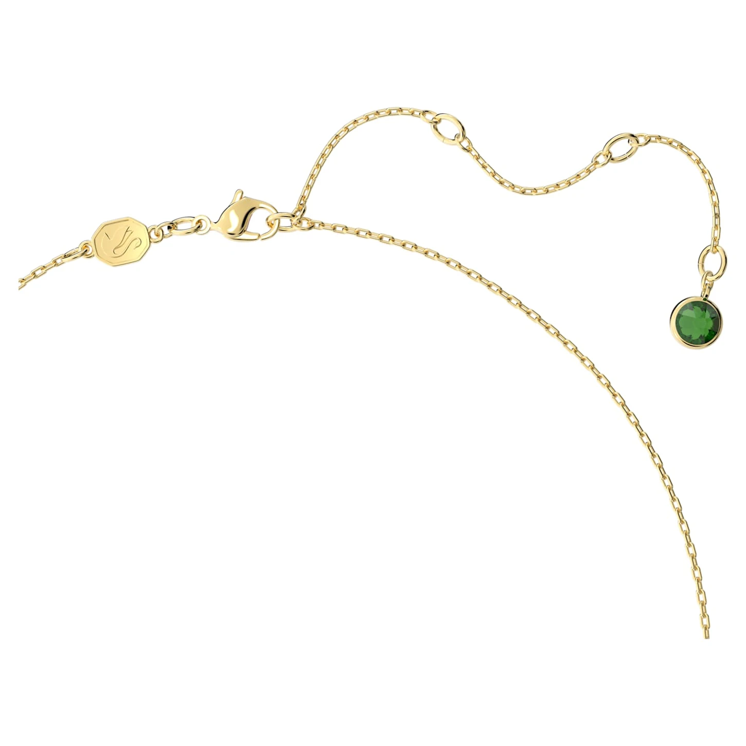 Swarovski Orbita Necklace Octagon Cut, Multicolored, Gold-tone Plated - Image 4