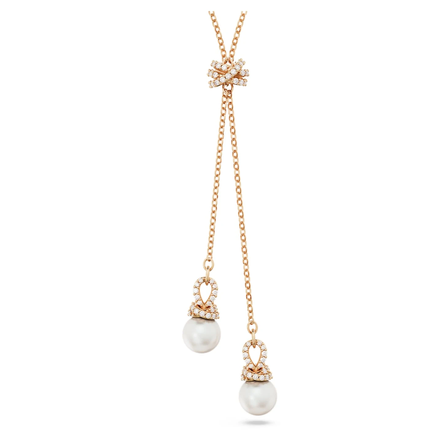 Swarovski Originally Y Pendant White, Rose Gold-tone Plated 4 Swarovski Originally Y Pendant White, Rose Gold-tone Plated - Image 2