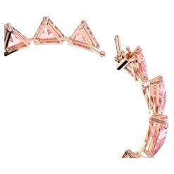 Swarovski Ortyx Bracelet Triangle Cut, Pink, Rose Gold-tone Plated -Jewelry Store ortyx bracelet triangle cut pink rose gold tone plated swarovski 5614934 3