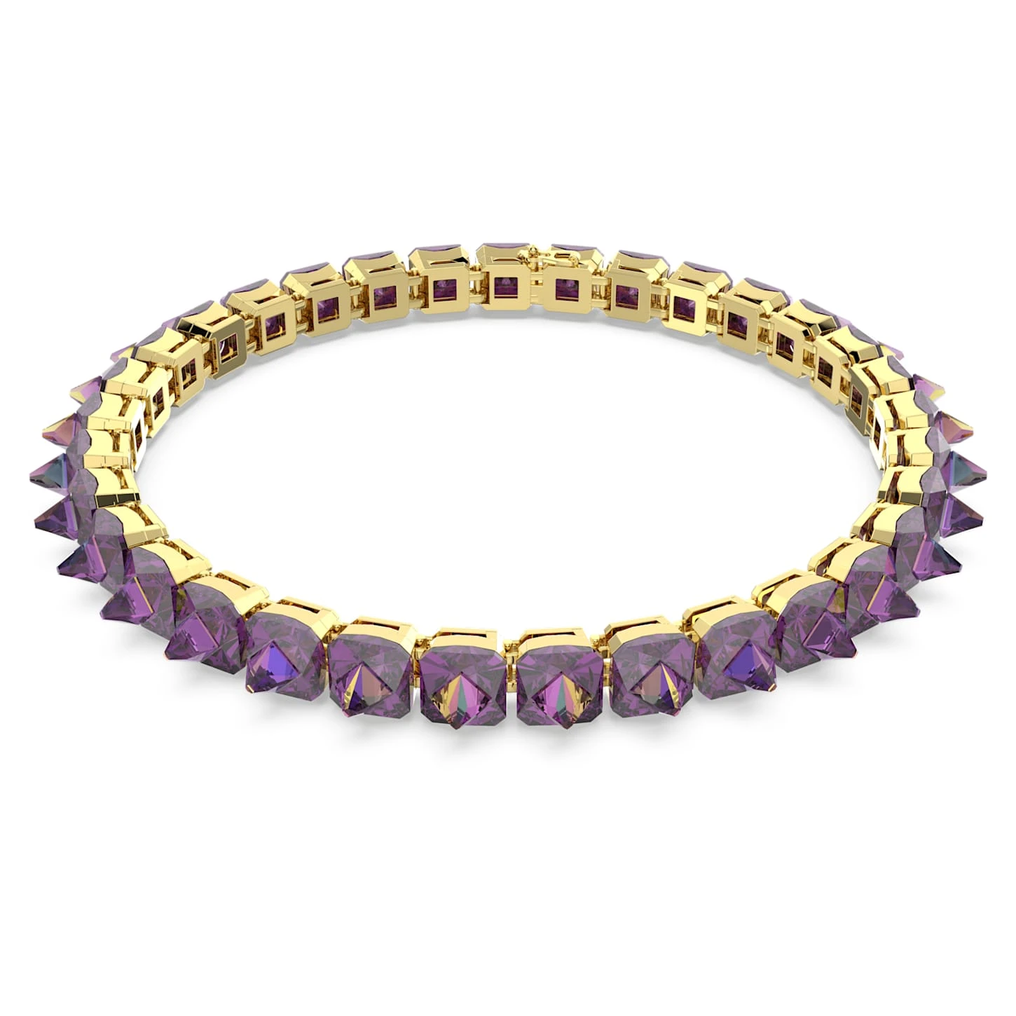 Swarovski Ortyx Choker Pyramid Cut, Purple, Gold-tone Plated 4 Swarovski Ortyx Choker Pyramid Cut, Purple, Gold-tone Plated - Image 2