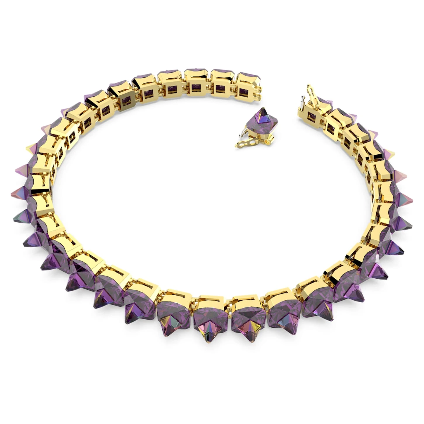 Swarovski Ortyx Choker Pyramid Cut, Purple, Gold-tone Plated 5 Swarovski Ortyx Choker Pyramid Cut, Purple, Gold-tone Plated - Image 3