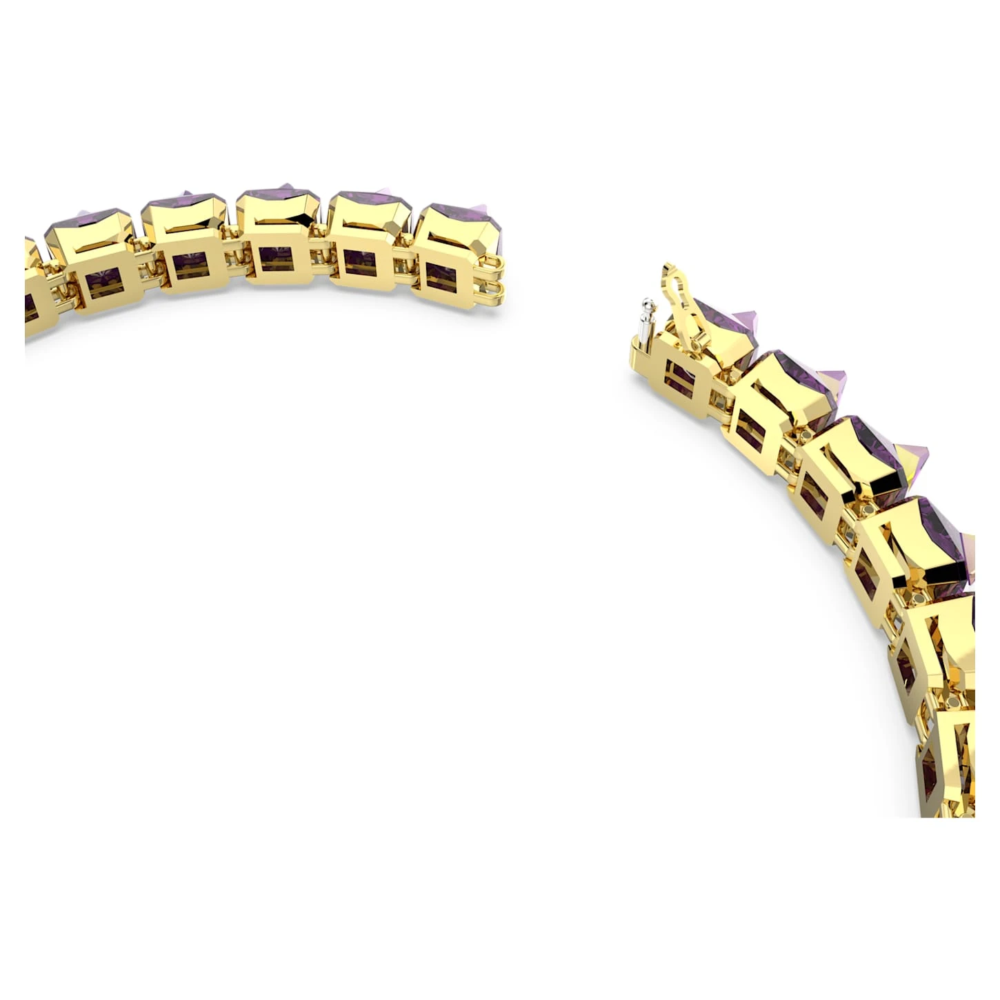 Swarovski Ortyx Choker Pyramid Cut, Purple, Gold-tone Plated 6 Swarovski Ortyx Choker Pyramid Cut, Purple, Gold-tone Plated - Image 4