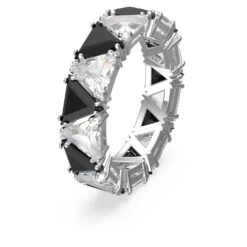 Swarovski Ortyx Cocktail Ring Triangle Cut, Black, Rhodium Plated -Jewelry Store ortyx cocktail ring triangle cut black rhodium plated swarovski 5619153 2