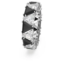 Swarovski Ortyx Cocktail Ring Triangle Cut, Black, Rhodium Plated -Jewelry Store ortyx cocktail ring triangle cut black rhodium plated swarovski 5619153 3