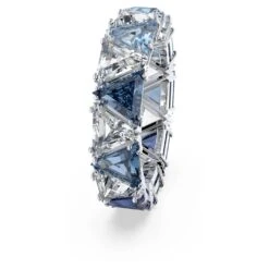 Swarovski Ortyx Cocktail Ring Triangle Cut, Blue, Rhodium Plated -Jewelry Store ortyx cocktail ring triangle cut blue rhodium plated swarovski 5608527 3