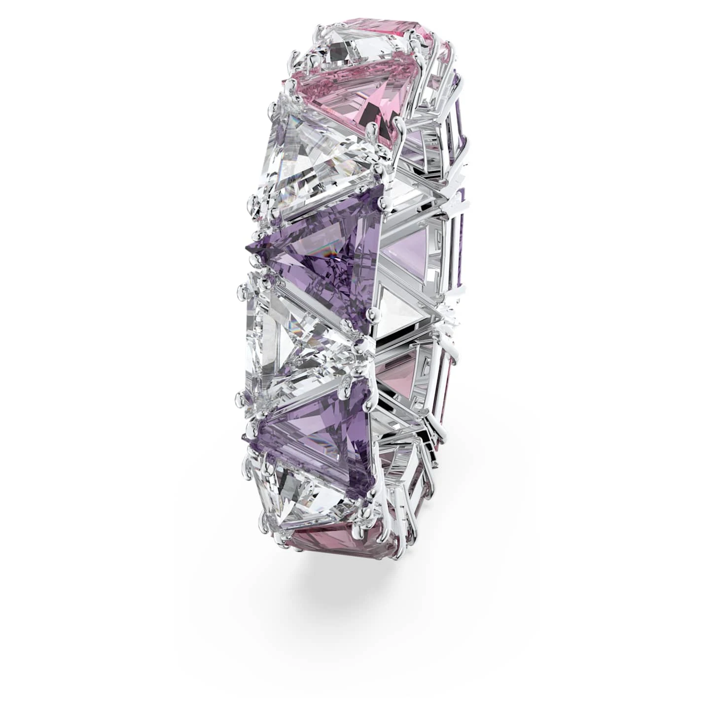 Swarovski Ortyx Cocktail Ring Triangle Cut, Purple, Rhodium Plated 6 Swarovski Ortyx Cocktail Ring Triangle Cut, Purple, Rhodium Plated - Image 4