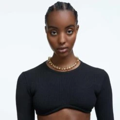 Swarovski Ortyx Necklace Pyramid Cut, Gold Tone, Gold-tone Plated