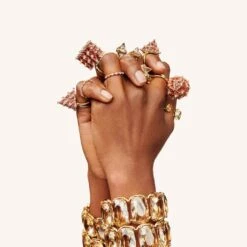 Swarovski Ortyx Open Ring Pyramid Cut, Yellow, Gold-tone Plated -Jewelry Store ortyx open ring pyramid cut yellow gold tone plated swarovski 5613678 5