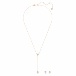 Swarovski Ortyx Set Triangle Cut, White, Rose Gold-tone Plated -Jewelry Store ortyx set triangle cut white rose gold tone plated swarovski 5643730 1