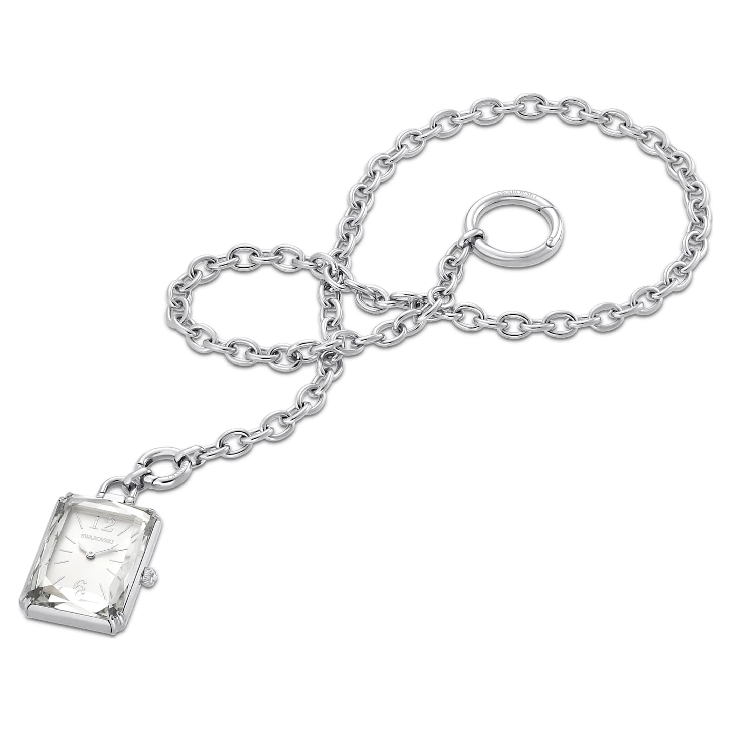 Swarovski Pocket Watch Silver Tone, Stainless Steel 5 Swarovski Pocket Watch Silver Tone, Stainless Steel - Image 3