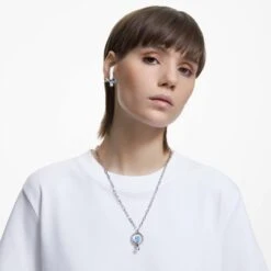 Swarovski Pod Jewelry Blue, Silver-tone Plated